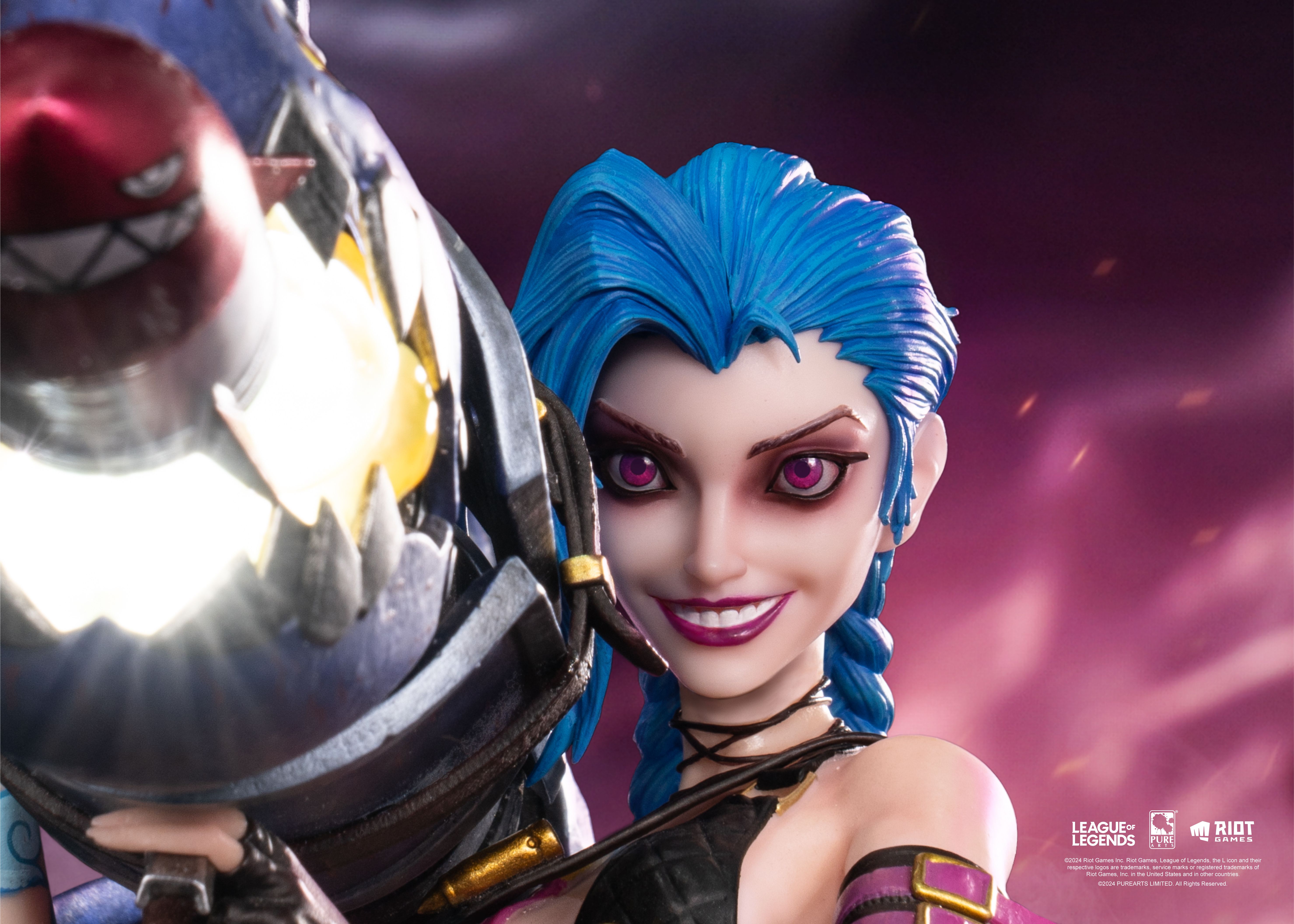 Jinx and Vi Light Up 1/6 Scale Statue Bundle
