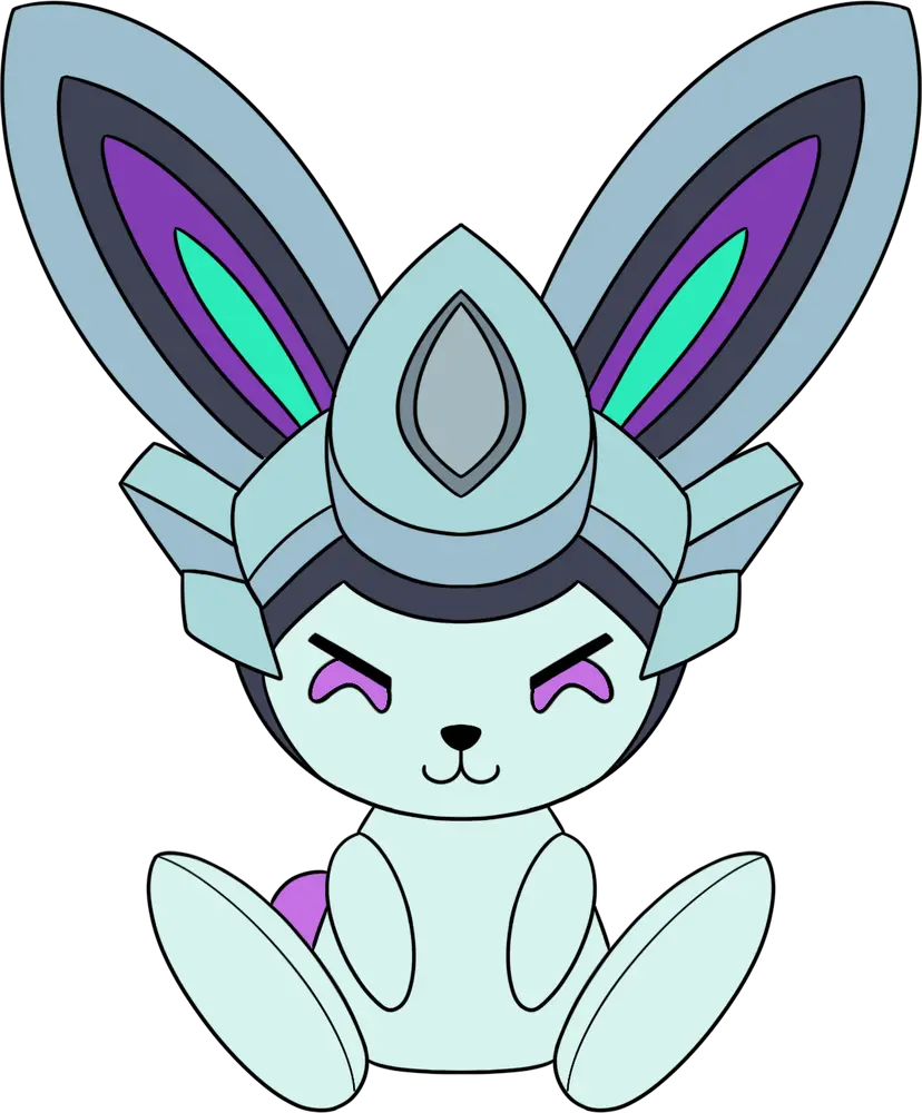 Youtooz Anima Squad Grey Battle Bunny Plush — 2024