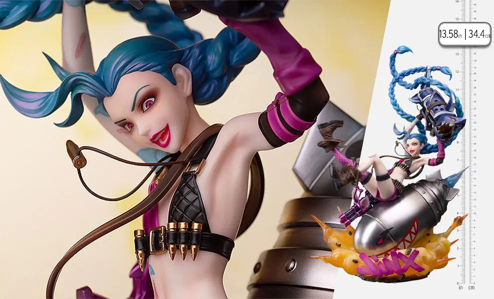 Jinx (riding Fishbones/missile) 1/7 Scale Figure — Myethos