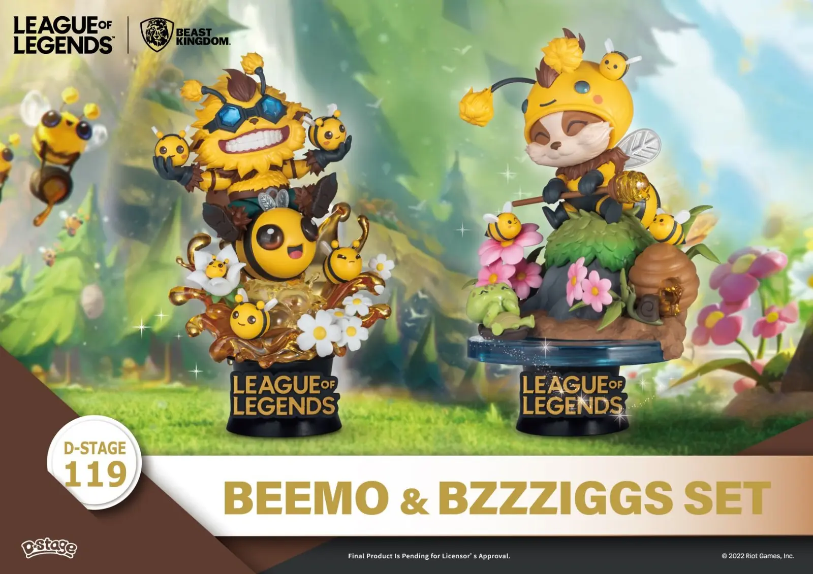 League of Legends Beemo & BZZZiggs Set (D-Stage DS-119 Diorama) — Beast Kingdom, statue, 2022