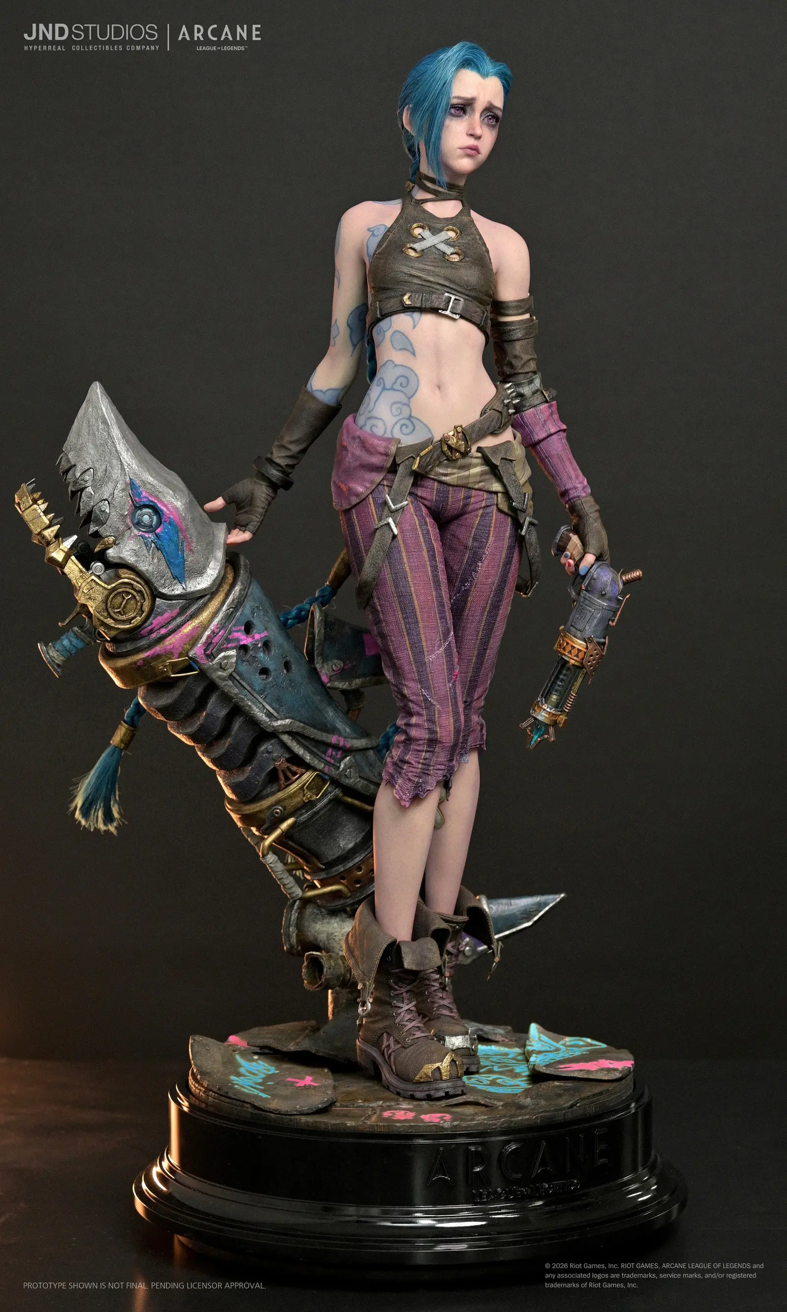 Arcane - Jinx 1/3 Scale Hyper-Real Statue (HMS-028) — JND Studios