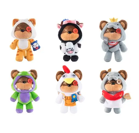 Tibbers Onesie Series Plush Keychain Blind Box — Riot Games, 2019