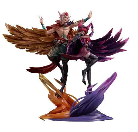 HobbyMax x League of Legends — Rakan and Xayah 1/7 Scale Statue — 2023