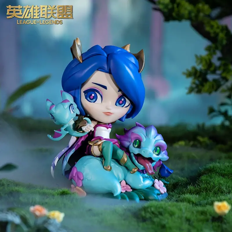 League of Legends Dragon Master Azure Dragon Ashe Figure — Anniversary Limited Edition