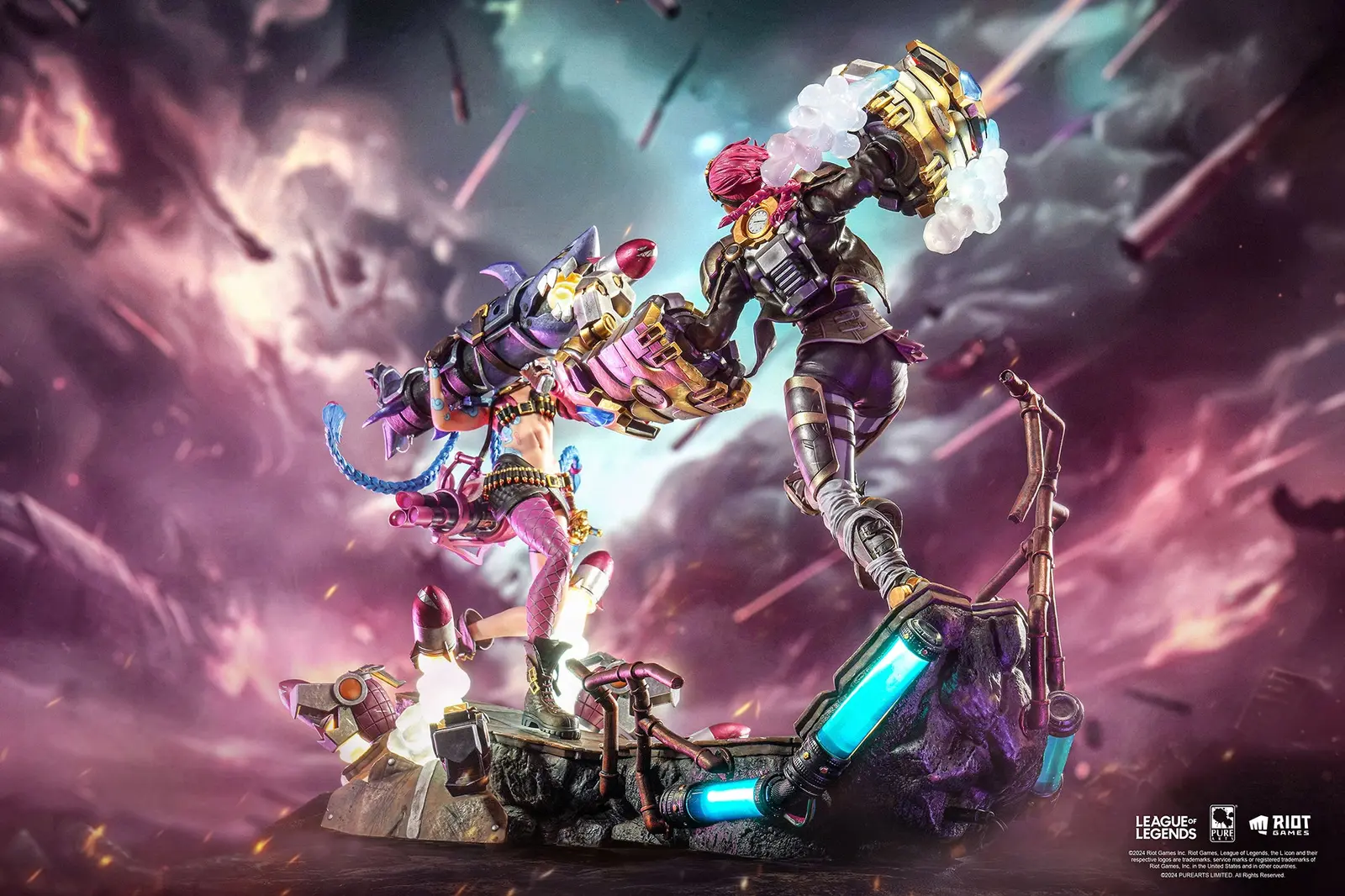 League of Legends Jinx & Vi 1/6 Scale Statue Bundle — PureArts, 2024