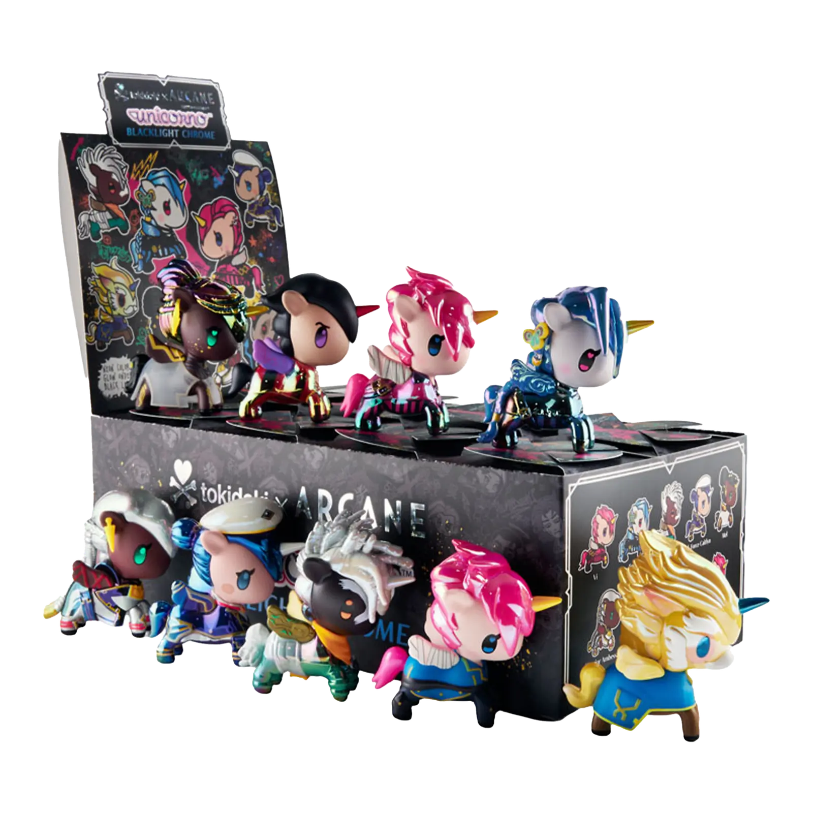 tokidoki x Arcane Unicorno Black Light Edition Blind Box — figure